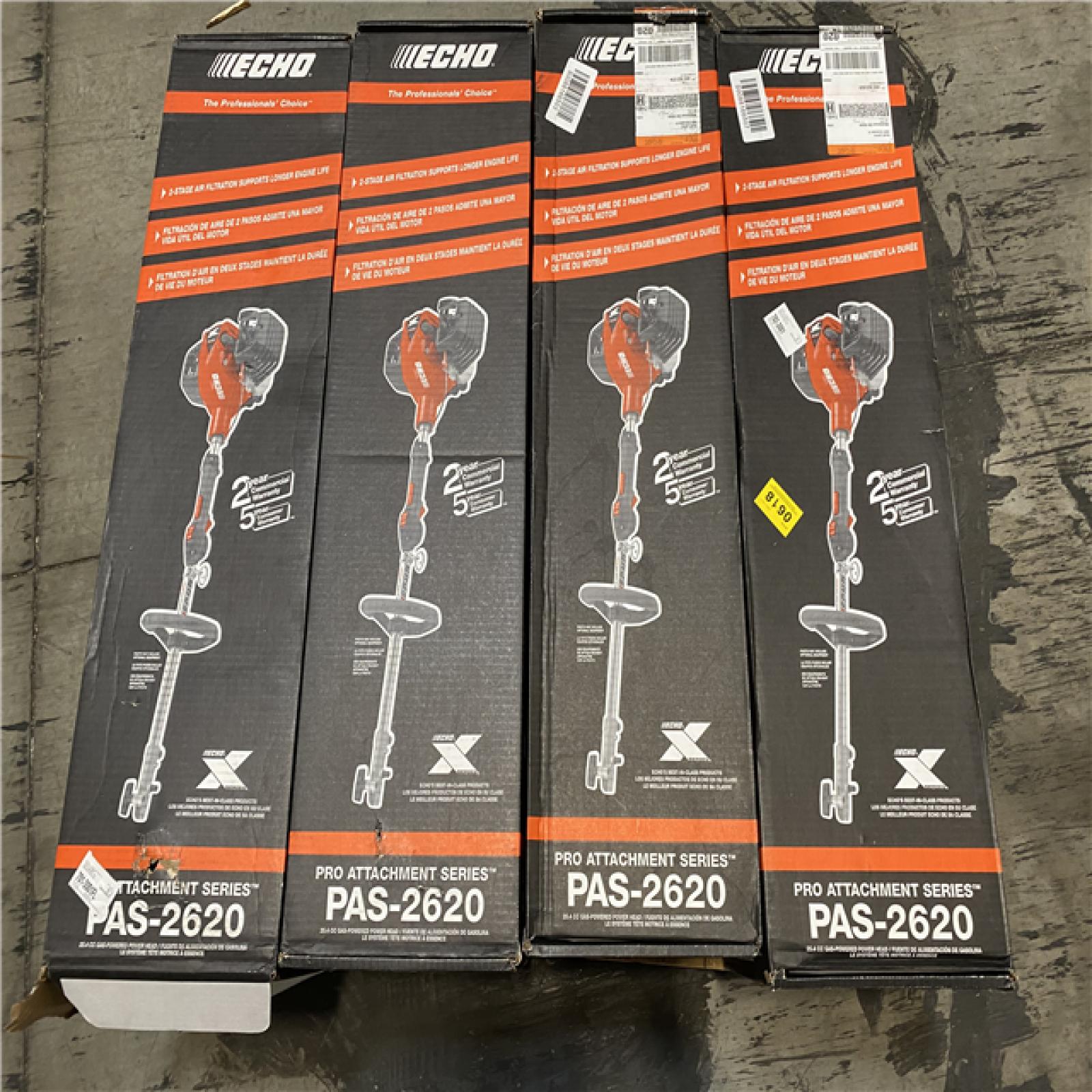 DALLAS LOCATION- NEW!- ECHO 25.4 cc Gas 2-Stroke X Series Attachment Capable Power Head (POWER HEAD ONLY  LOT OF 4)