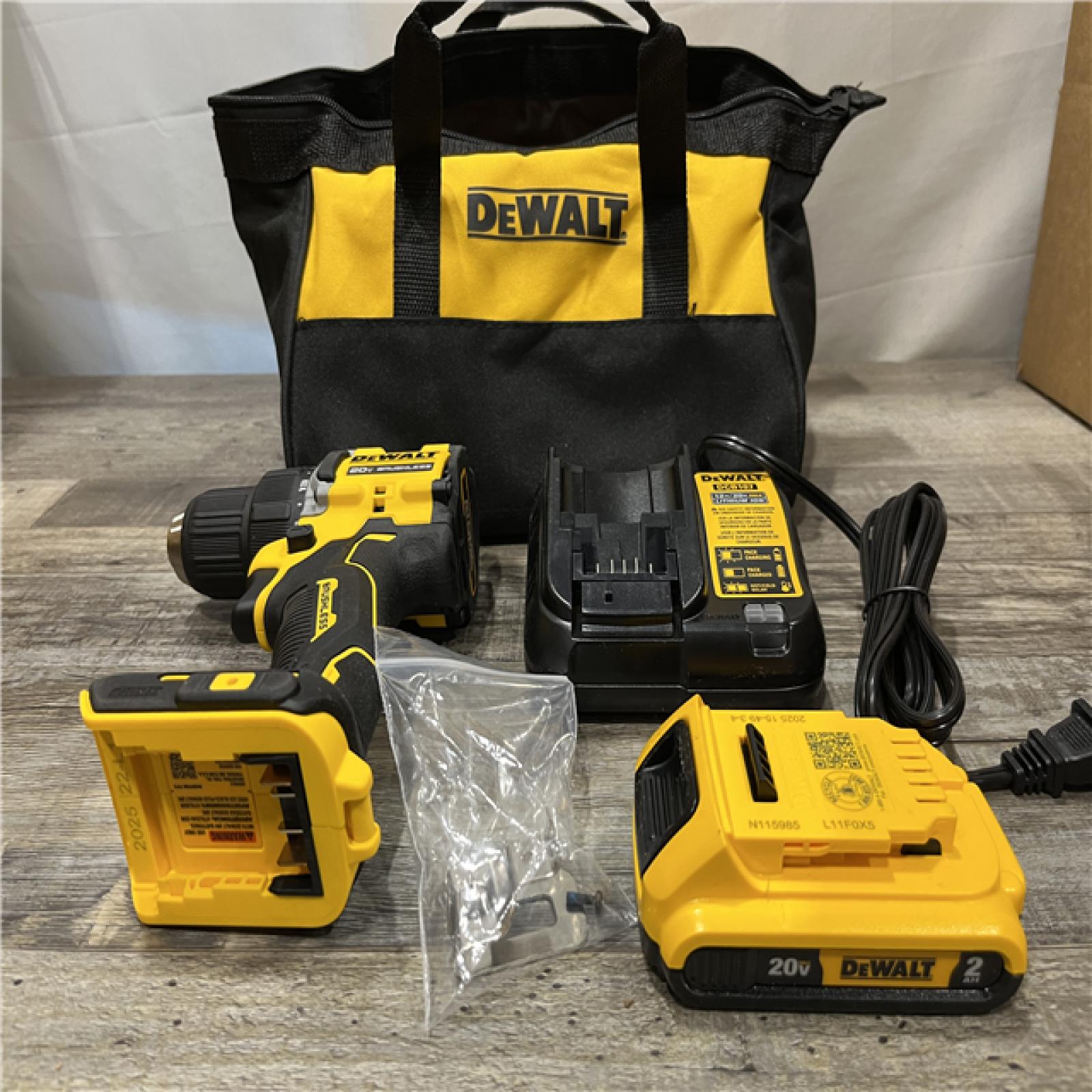 AS-IS DEWALT Atomic 20V Lithium-Ion Cordless Compact 1/2 in. Drill/Driver Kit