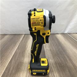 AS-IS DEWALT ATOMIC 20V MAX Lithium-Ion Cordless 1/4 in. Brushless Impact Driver Kit