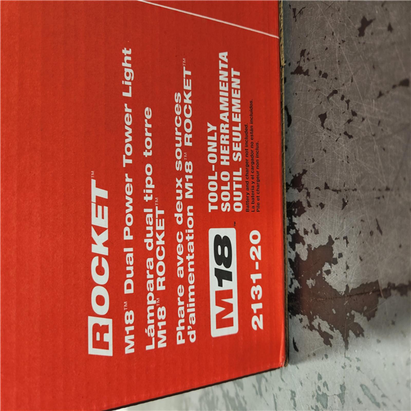 AS-IS- Milwaukee M18 18V Cordless Rocket Dual Power Tower Light (Tool Only)