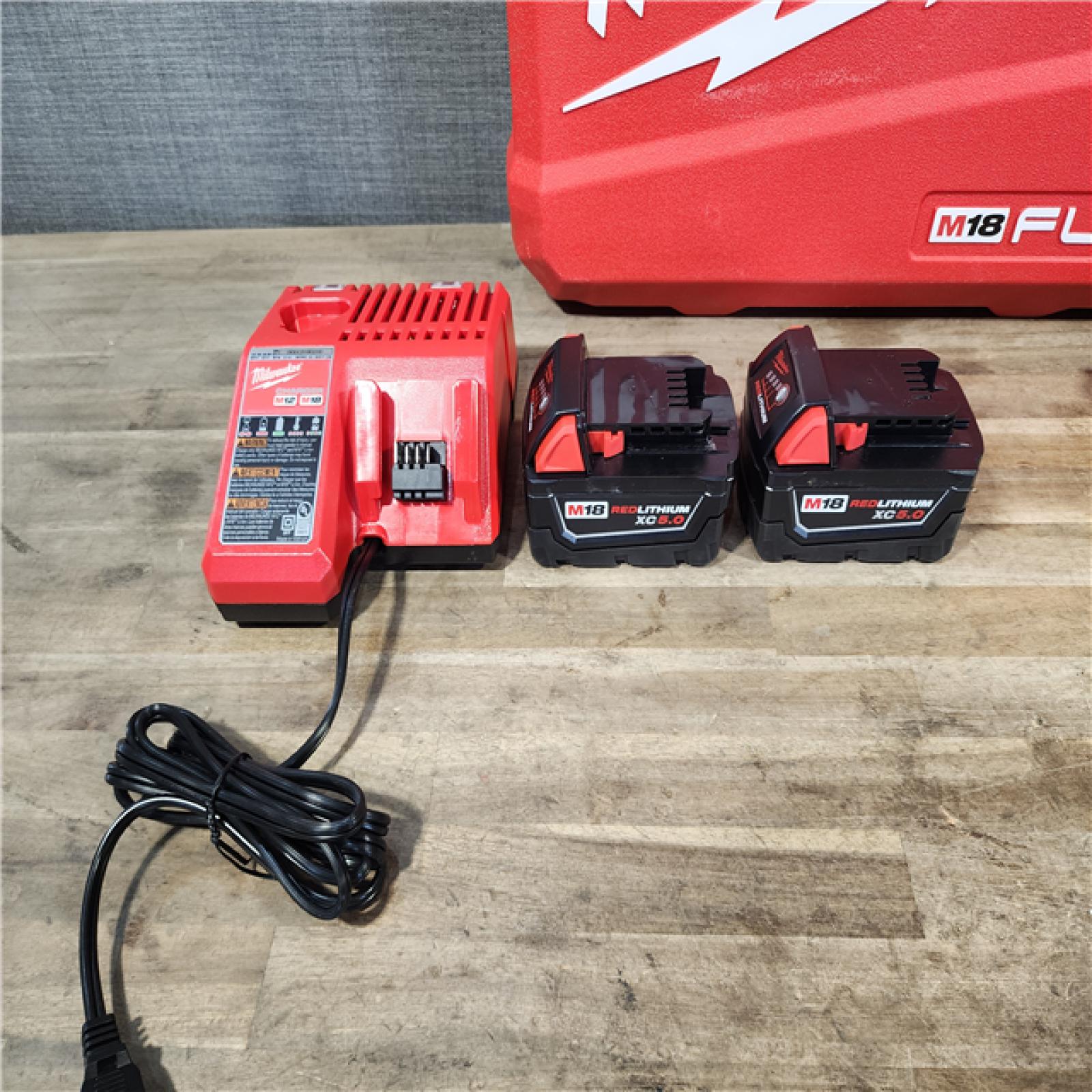 HOUSTON LOCATION - AS-IS (APPEARS LIKE NEW) MILWAUKEE FUEL 18V Lithium-Ion Brushless Cordless Hammer Drill and Impact Driver Combo Kit