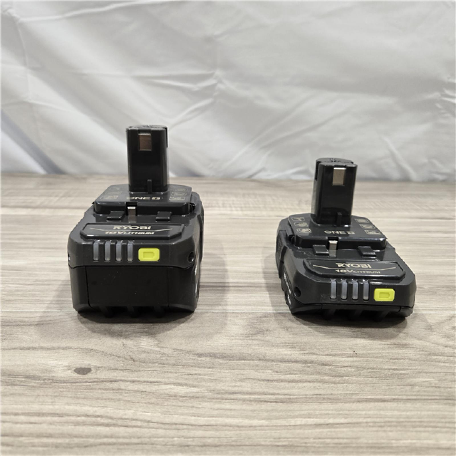 LIKE NEW! - Ryobi ONE+ 18V Li-Ion Starter Kit - 4.0 Ah Battery  2.0 Ah Battery  Charger