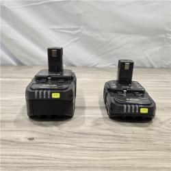 LIKE NEW! - Ryobi ONE+ 18V Li-Ion Starter Kit - 4.0 Ah Battery  2.0 Ah Battery  Charger