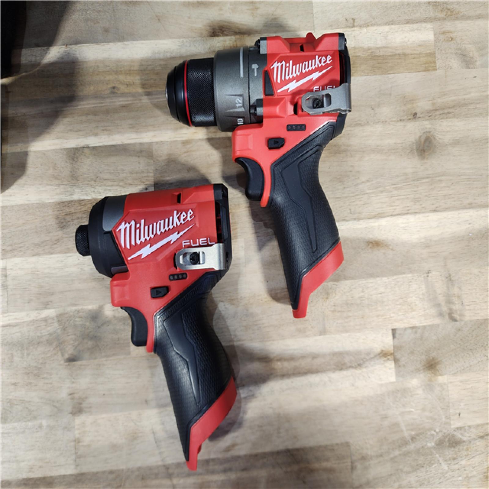 HOUSTON LOCATION - AS-IS (APPEARS LIKE NEW) Milwaukee 3497-22 12V Brushless Hammer Drill and Impact Driver Combo Kit