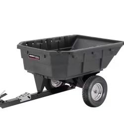 DALLAS LOCATION - Ohio Steel 15 cu. ft. Heaped 1000 lb. Poly Swivel Dump Cart