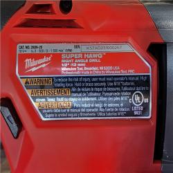 HOUSTON LOCATION - AS-IS Milwaukee M18 18V Fuel 1/2 Right Angle Drill Super Hawg Cordless Lithium-Ion 2809-20