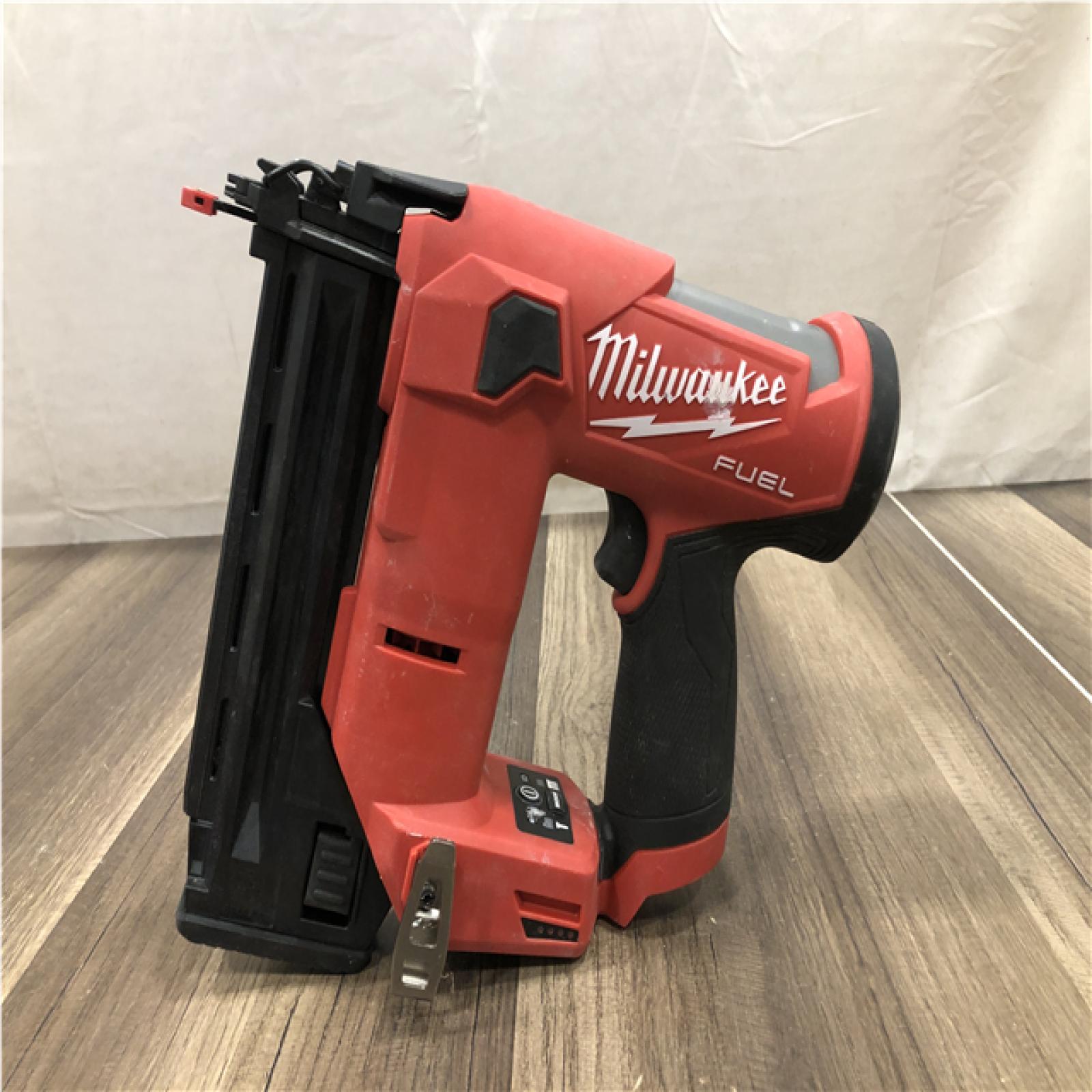 AS-IS Milwaukee FUEL 12-Volt Lithium-Ion Brushless Cordless 18-Gauge 1-1/2 in. Compact Brad Nailer (Tool Only)