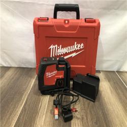 AS-IS Milwaukee Green 100 ft. Cross Line and Plumb Points Rechargeable Laser Level