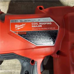 HOUSTON LOCATION - AS-IS Milwaukee M18 FUEL Coil Roofing Nailer (TOOL ONLY)