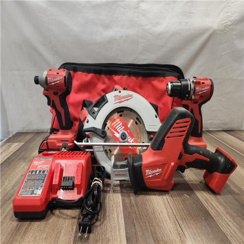 AS-IS- Milwaukee M18 4-Tool Combo Kit