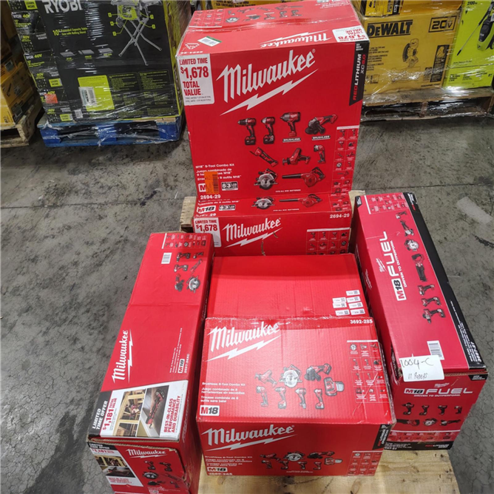Pittston Location As-Is Power Tools Partial Truckload ( 11 Pallets) 1004-C