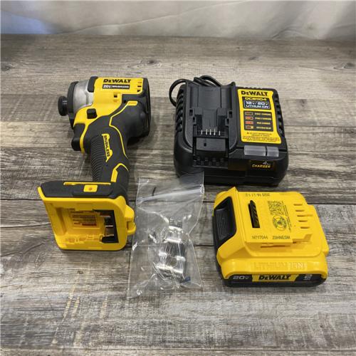 AS-IS DEWALT Atomic 20V Max Lithium-Ion Brushless Cordless Compact 1/4 in. Impact Driver Kit