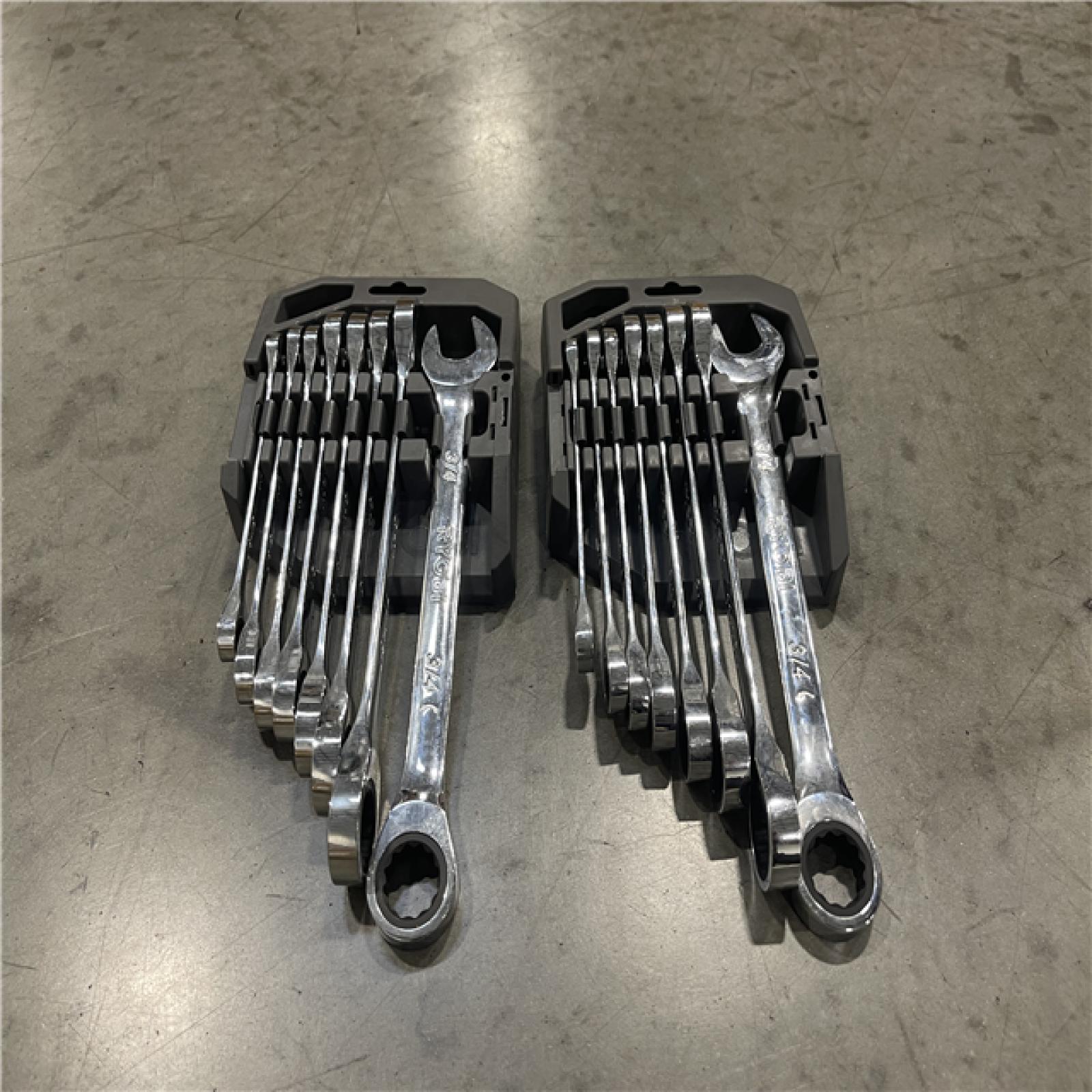 NEW! - RYOBI SAE Ratcheting Combination Wrench Set (8-Piece) (2 SETS)