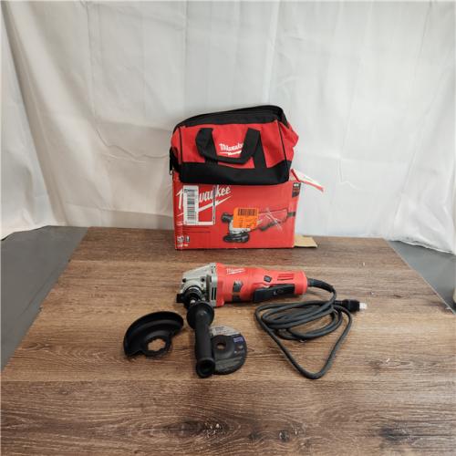 AS-IS 11 Amp Corded 4-1/2 in. Small Angle Grinder with Lock-On Paddle Switch