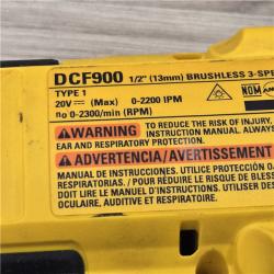 AS-IS Dewalt 20V MAX Lithium-Ion Cordless 1/2 in. Impact Wrench Kit