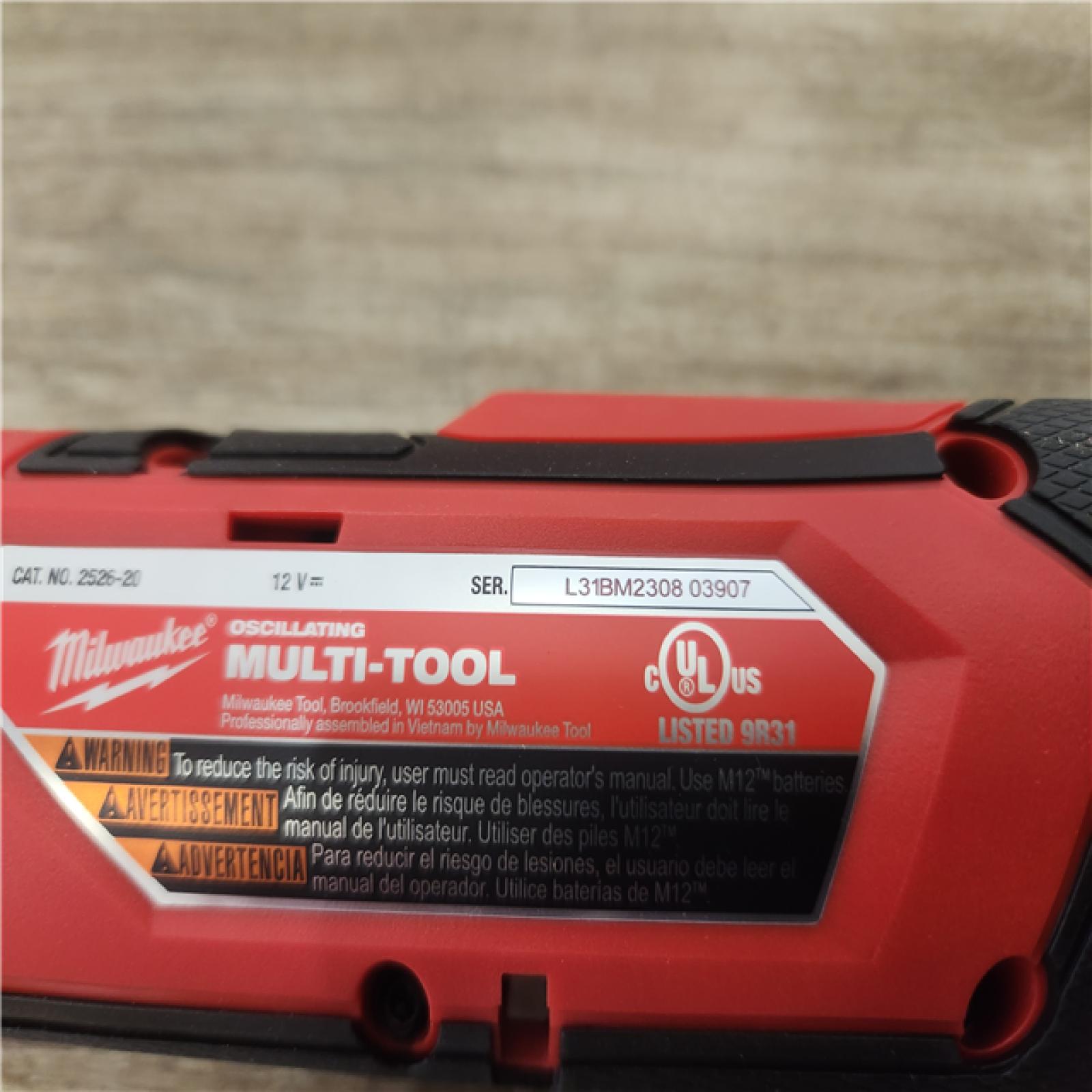 Phoenix Location NEW Milwaukee M12 FUEL 12V Lithium-Ion Cordless Oscillating Multi-Tool (Tool-Only)