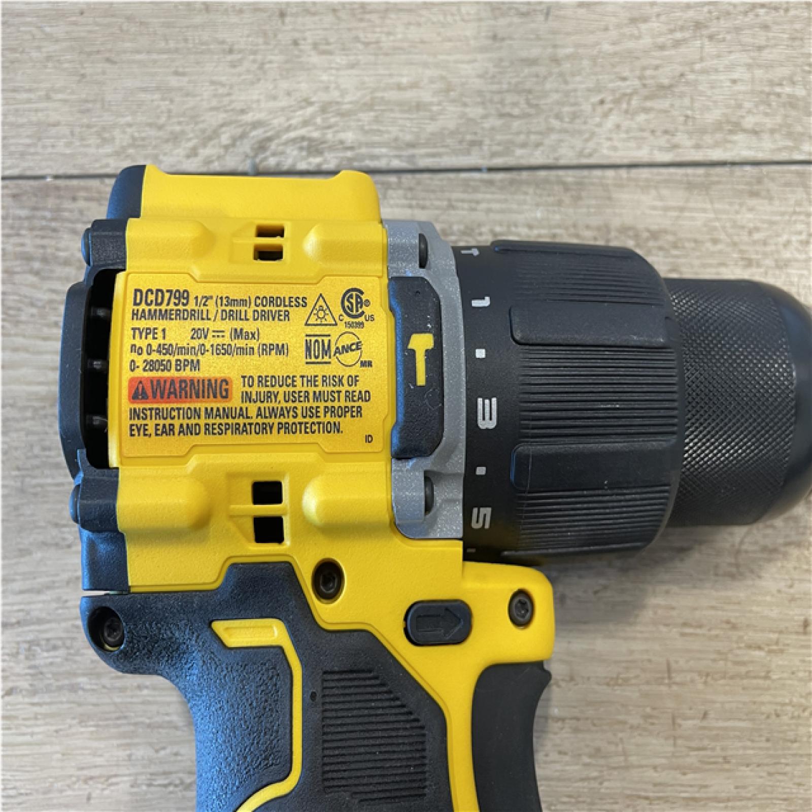 AS-IS DEWALT ATOMIC 20-Volt MAX Brushless Cordless 1/2 in. Hammer Drill (Tool-Only)