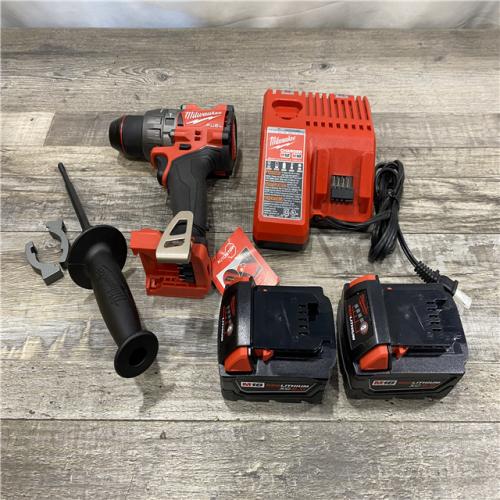AS-IS Milwaukee FUEL 18V Lithium-Ion Brushless Cordless 1/2 in. Hammer Drill Driver Kit