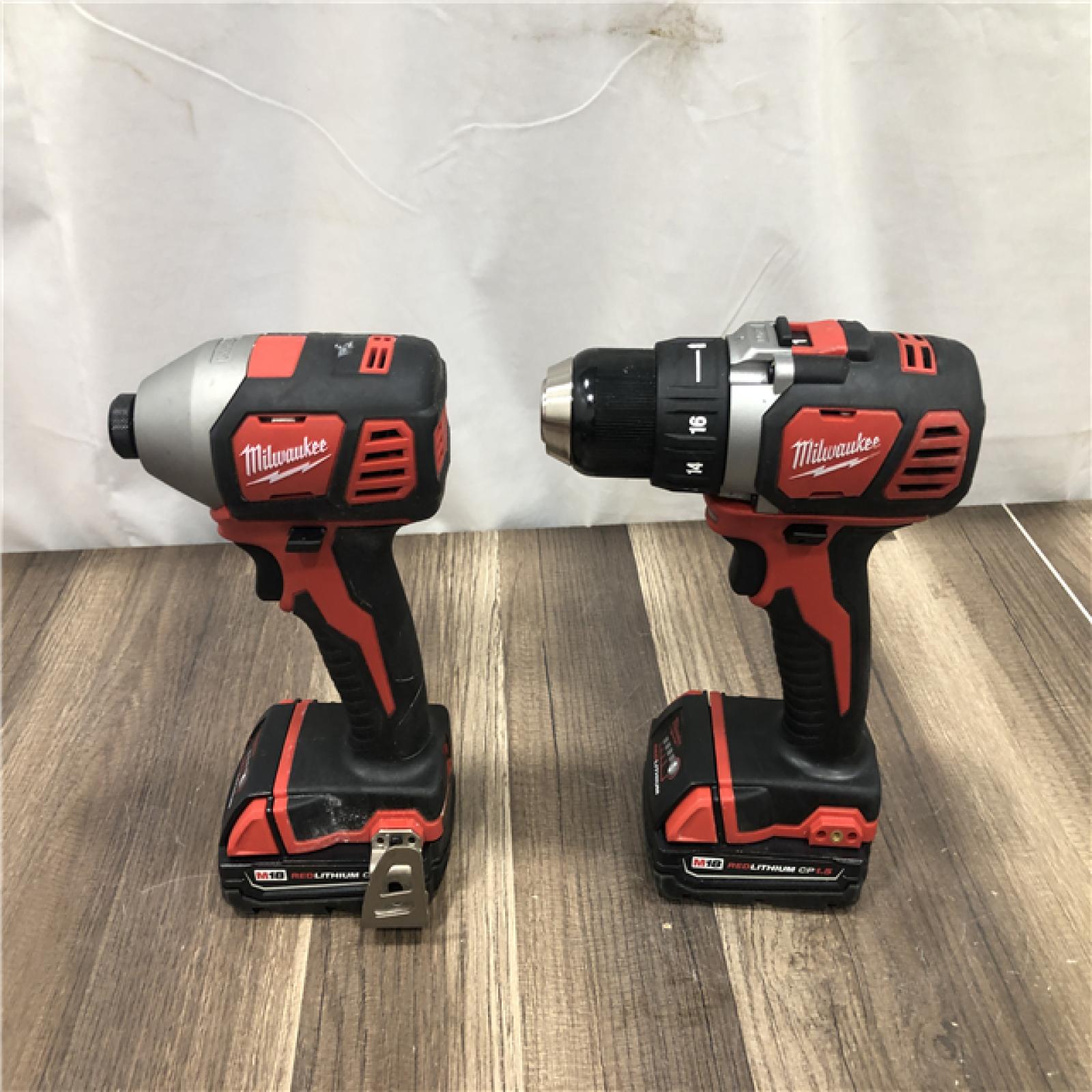 AS-IS Milwaukee 18V Lithium-Ion Cordless Drill Driver/Impact Driver Combo Kit