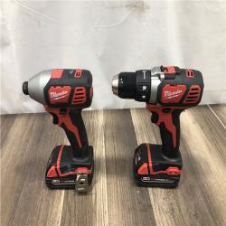 AS-IS Milwaukee 18V Lithium-Ion Cordless Drill Driver/Impact Driver Combo Kit