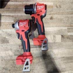 HOUSTON LOCATION - AS-IS Milwaukee 18V Lithium-Ion Brushless Cordless Compact Drill/Impact Combo Kit