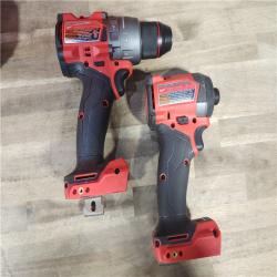 HOUSTON LOCATION - AS-IS MILWAUKEE M18 FUEL 18V Lithium-Ion Brushless Cordless Hammer Drill and Impact Driver Combo Kit (2-Tool) with 2 Batteries