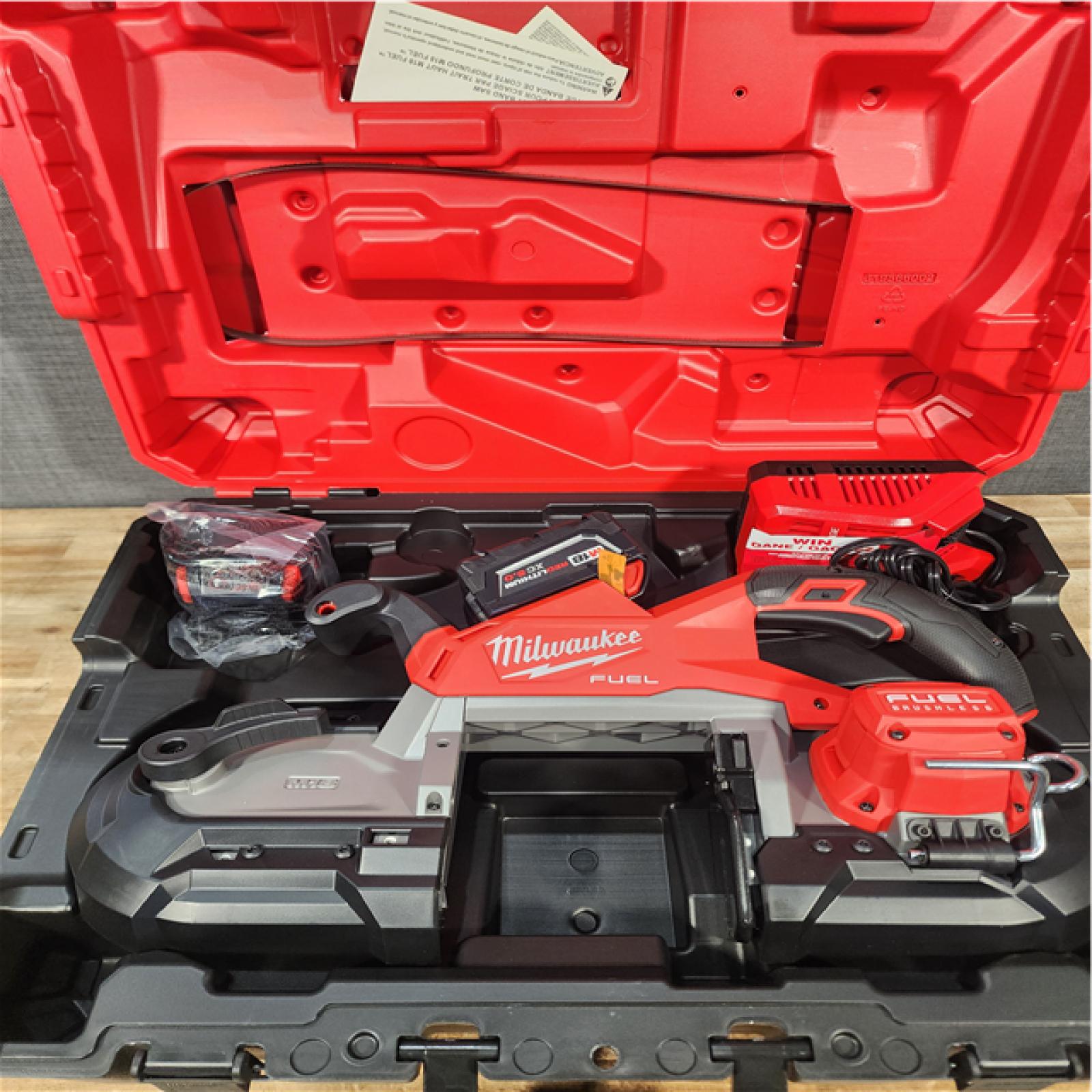 Houston Location AS-IS Milwaukee M18 FUEL 18V Lithium-Ion Brushless Cordless Deep Cut Band Saw with