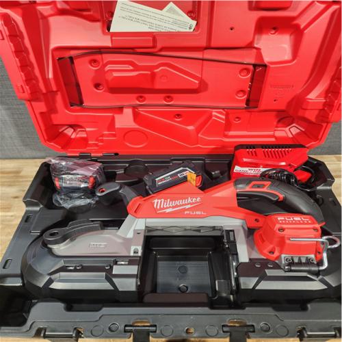 Houston Location AS-IS Milwaukee M18 FUEL 18V Lithium-Ion Brushless Cordless Deep Cut Band Saw with