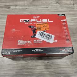 NEW- Milwaukee 3497-22 12V Brushless Hammer Drill and Impact Driver Combo Kit