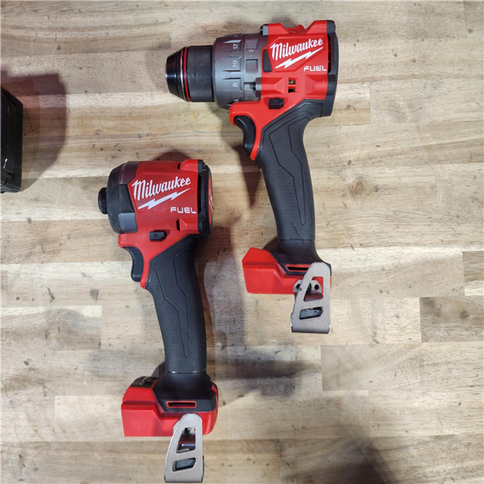 HOUSTON LOCATION - AS-IS MILWAUKEE FUEL 18V Lithium-Ion Brushless Cordless Hammer Drill and Impact Driver Combo Kit (2-Tool) with 2 Batteries
