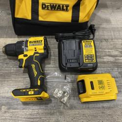 AS-IS DEWALT Atomic 20V Lithium-Ion Cordless Compact 1/2 in. Drill/Driver Kit