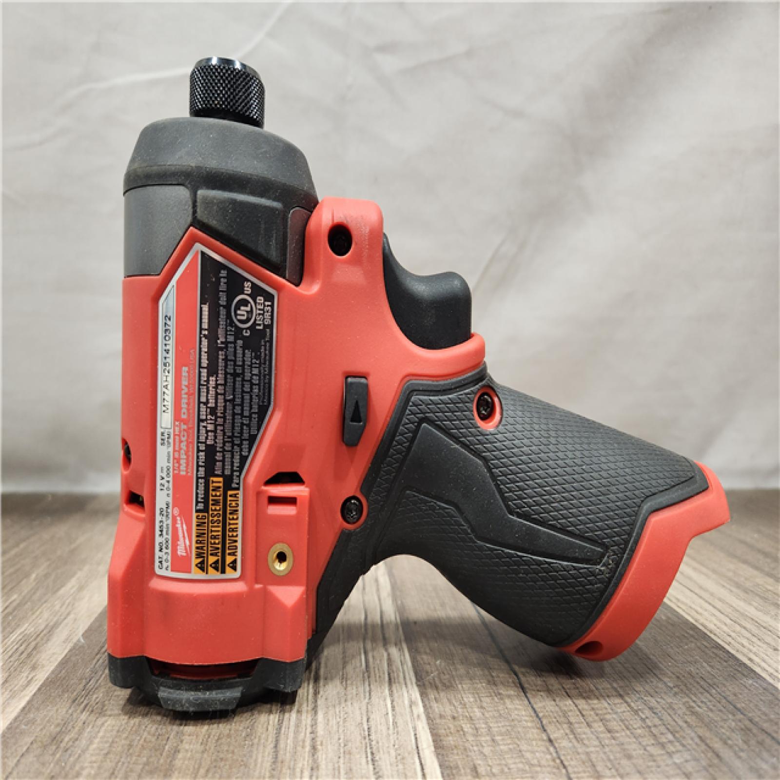 AS-IS- Milwaukee M12 FUEL 12 V 1/4 in. Cordless Brushless Impact Driver (TOOL ONLY)