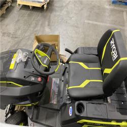 Dallas Location - As-Is RYOBI 80V HP Brushless 42 in. Battery Electric Cordless Riding Lawn