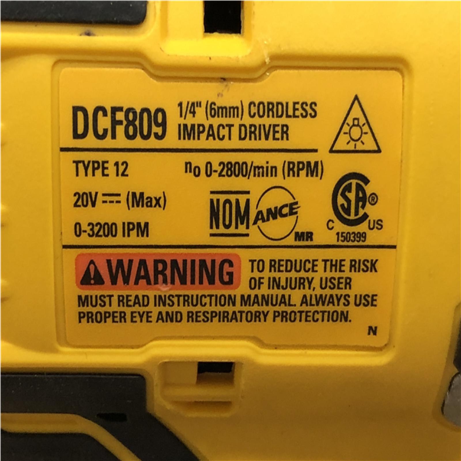 AS-IS DEWALT Atomic 20V Max Lithium-Ion Brushless Cordless Compact 1/4 in. Impact Driver Kit