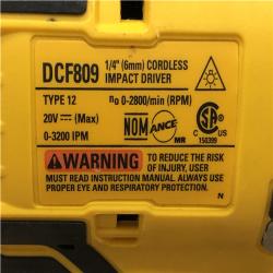 AS-IS DEWALT Atomic 20V Max Lithium-Ion Brushless Cordless Compact 1/4 in. Impact Driver Kit