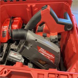 AS-IS - Milwaukee M18 FUEL 18V Lithium-Ion Brushless Cordless 6-1/2 in. Plunge Track Saw PACKOUT Kit
