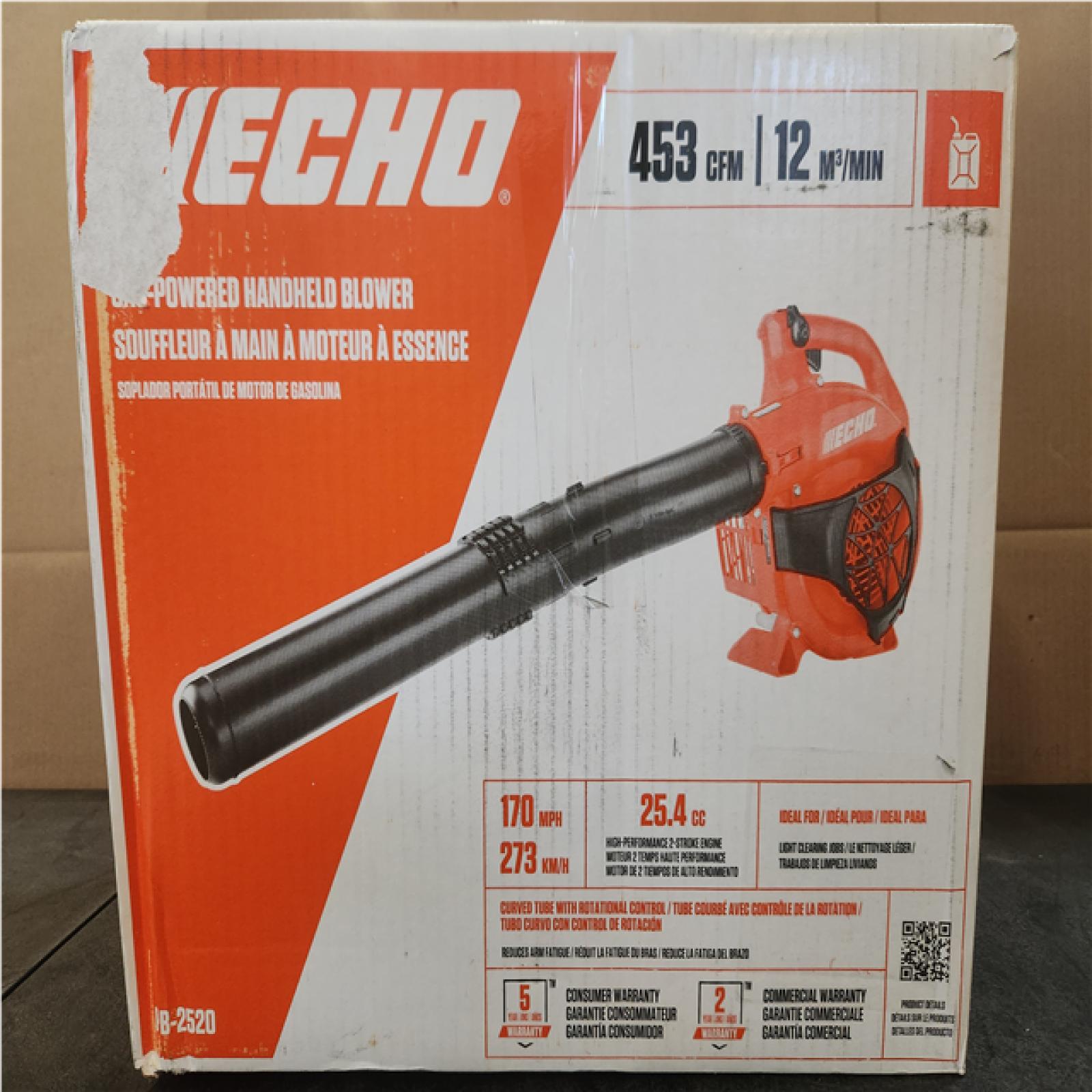 Phoenix AS-IS ECHO 170 MPH 453 CFM 25.4 cc Gas 2-Stroke Handheld Leaf Blower