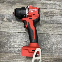 AS-IS Milwaukee 18V Lithium-Ion Brushless Cordless 1/2 in. Compact Drill/Driver with kit