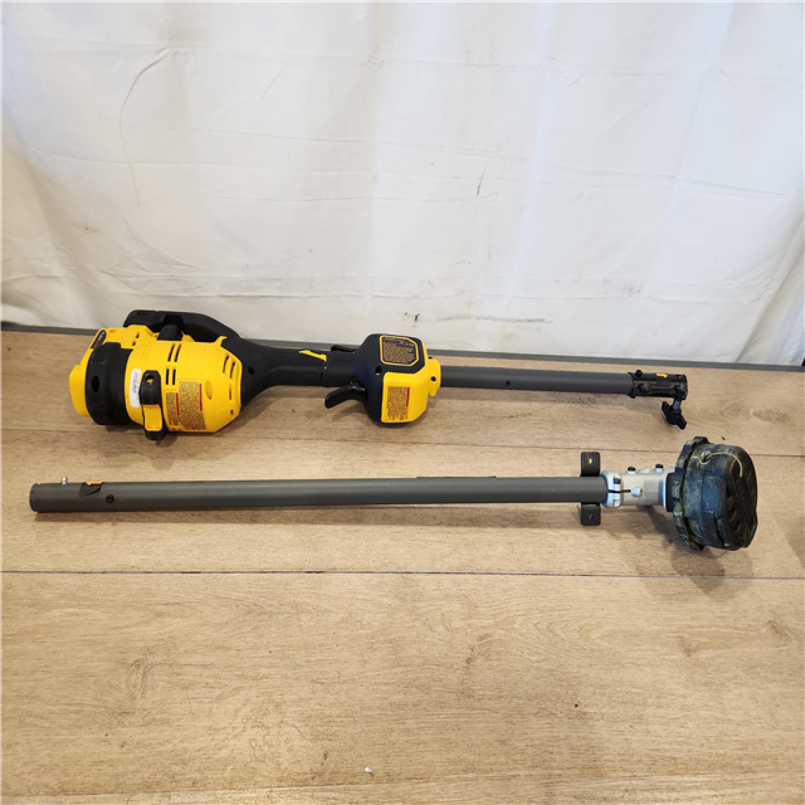 AS-IS- DEWALT FLEXVOLT 60V MAX 17 in. Cordless Battery Powered Attachment Capable Trimmer Kit