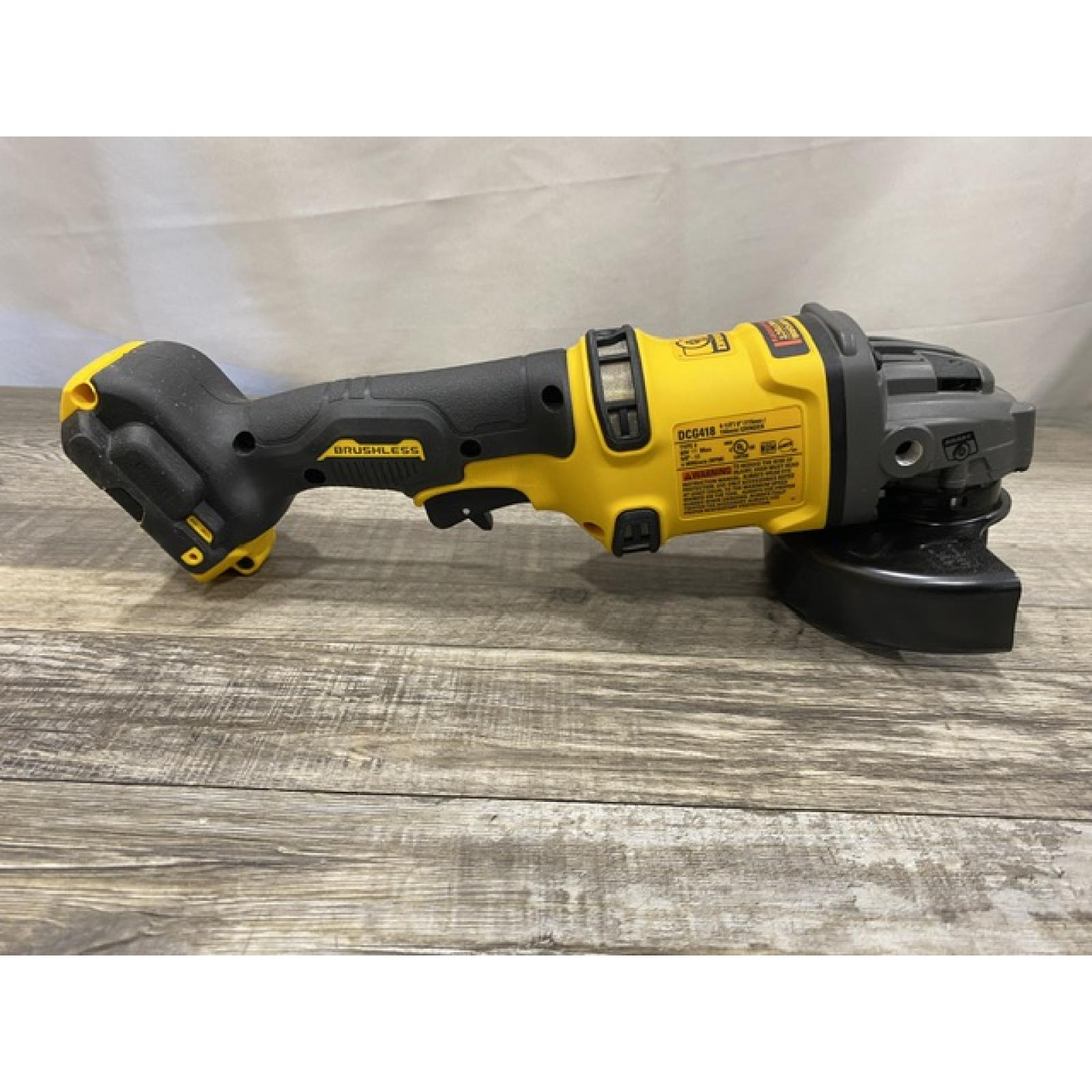 AS-IS DEWALT 60V MAX Cordless Brushless 4.5 in. to 6 in. Small Angle Grinder with Kickback Brake (Tool Only)