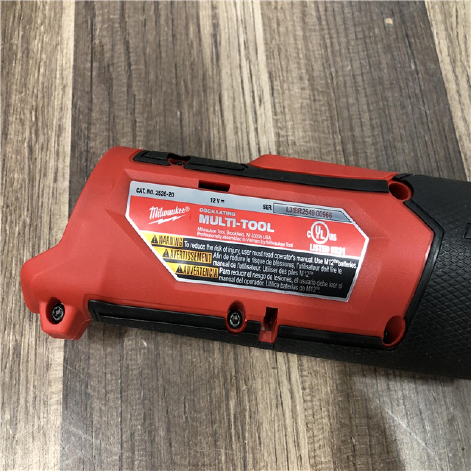 AS-IS Milwaukee FUEL 12V Lithium-Ion Cordless Oscillating Multi-Tool (Tool-Only)