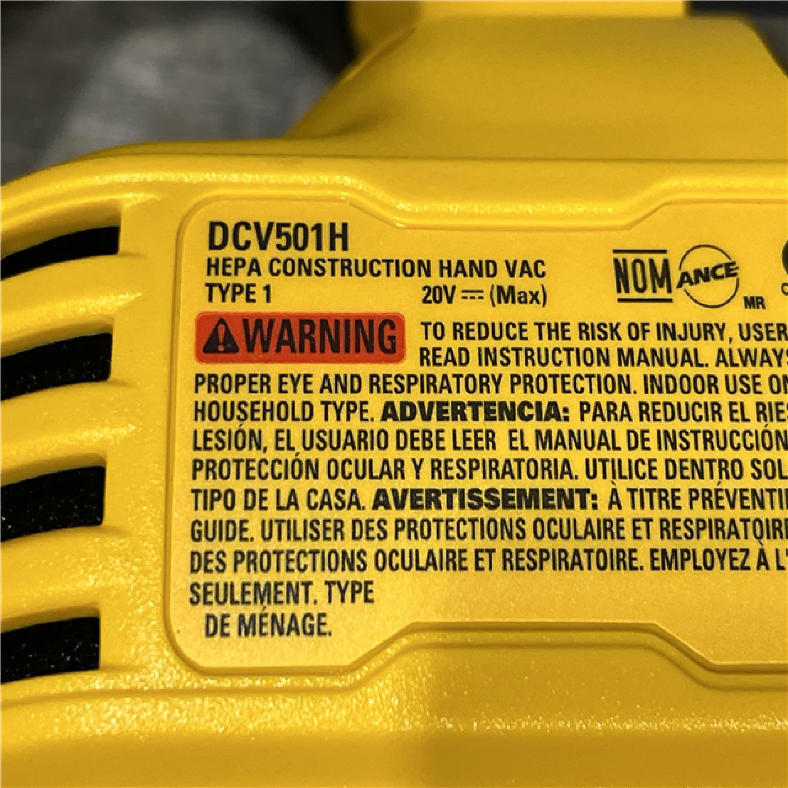 AS-IS DEWALT Bagless 20V MAX Stick Cordless General Dirt Filter Handheld Vacuum (Tool Only)