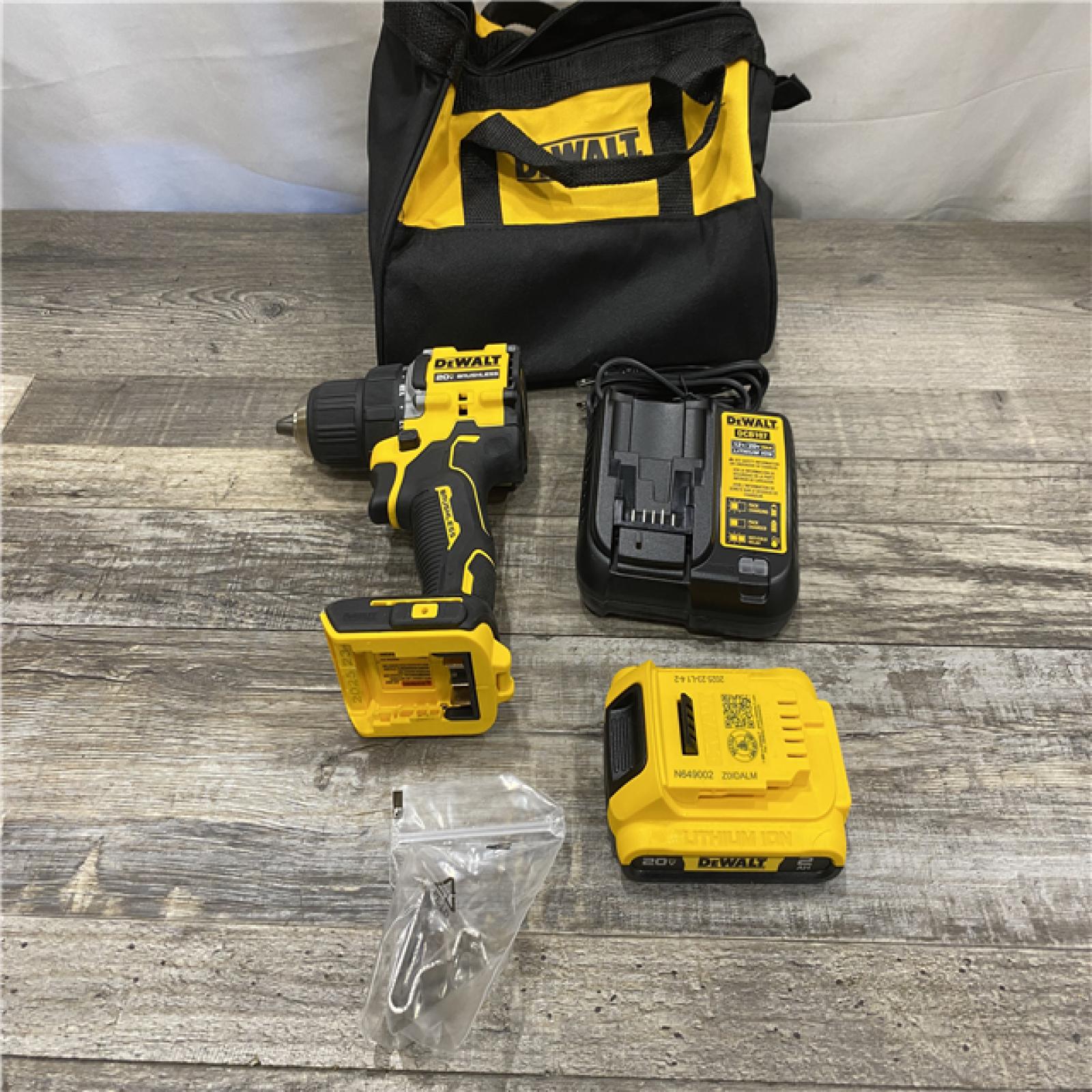AS-IS DEWALT Atomic 20V Lithium-Ion Cordless Compact 1/2 in. Drill/Driver Kit