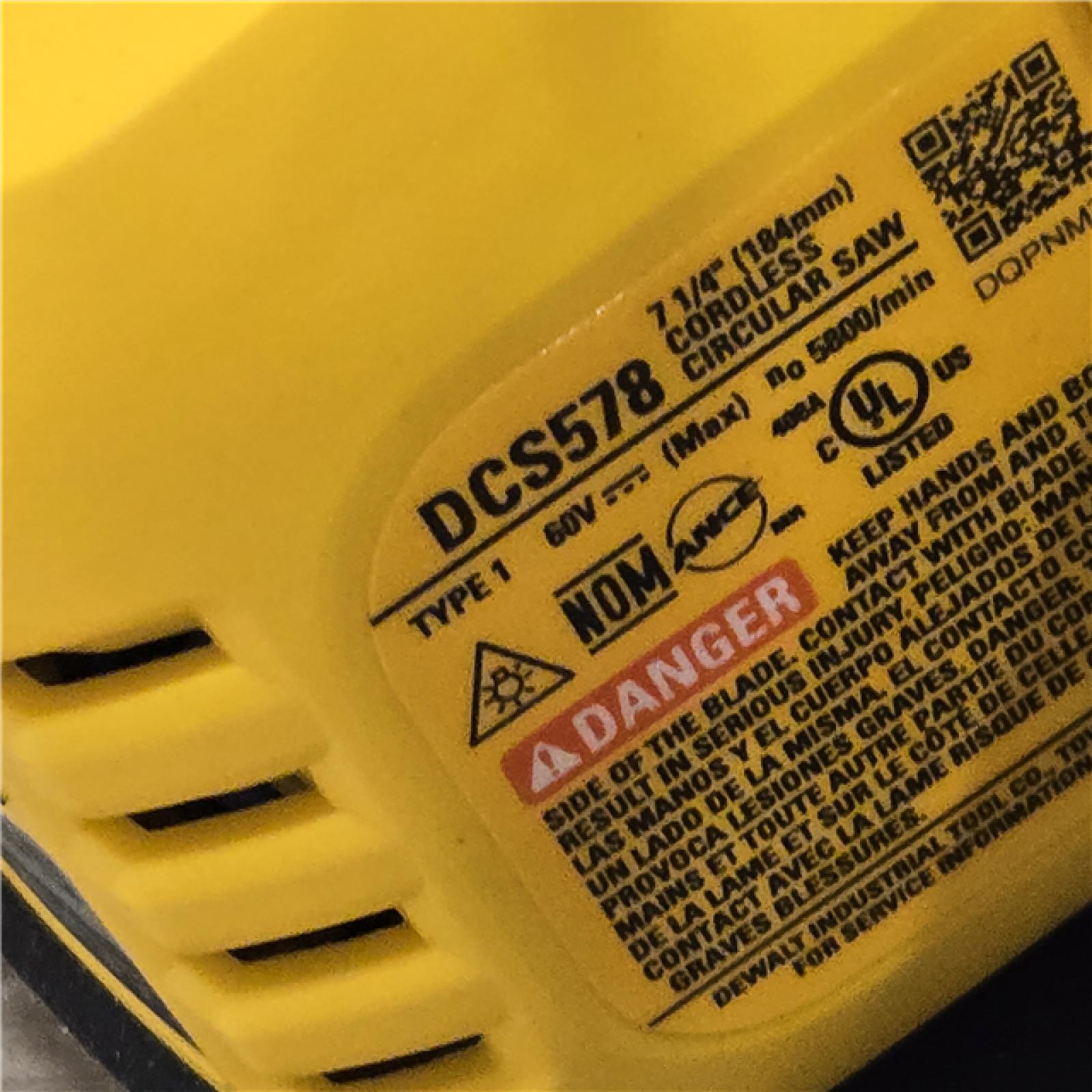 AS-IS DeWALT Flexvolt Max 7-1/4 60V Circular Saw (Tool Only)
