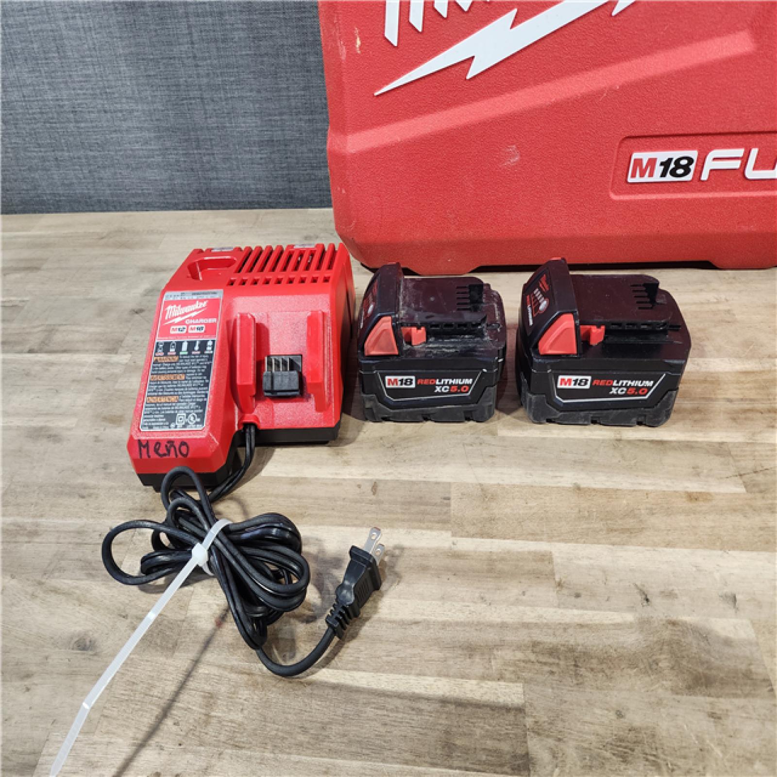 HOUSTON LOCATION - AS-IS Milwaukee M18 FUEL 18-Volt Lithium-Ion Brushless Cordless Hammer Drill & Impact Driver Combo Kit (2-Tool) w/(2) 5Ah Batteries
