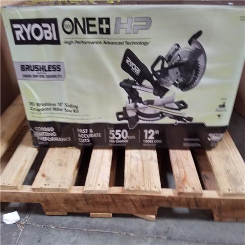 California NEW Ryobi One+ 18V Brushless 10 Sliding Compound Miter Saw Kit