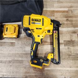 HOUSTON LOCATION - AS - IS DEWALT 20V MAX XR Lithium-Ion Cordless 18-Gauge Narrow Crown Stapler Kit