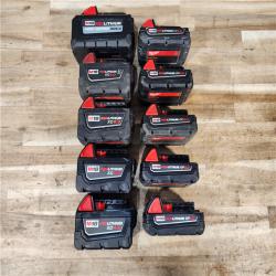 HOUSTON LOCATION - AS-IS MILWAUKEE BATTERY PACK QTY - 10