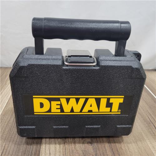AS-IS DEWALT 55 ft. Green Self-Leveling Cross Line Laser Level with (2) AA Batteries & Case