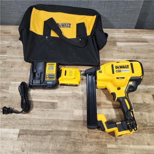 HOUSTON LOCATION - AS - IS DEWALT 20V MAX XR Lithium-Ion Cordless 18-Gauge Narrow Crown Stapler Kit